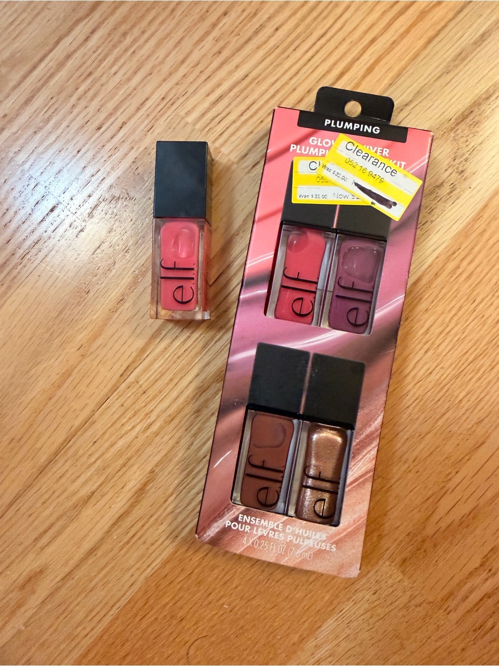e.l.f. Plumping Lip Gloss & Lipstick Set - Brand New In Box